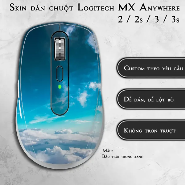 Skin dán chuột Logitech MX Anywhere mẫu Bầu trời trong xanh