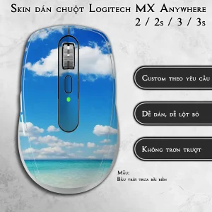 Skin dán chuột Logitech MX Anywhere mẫu Bầu trời trưa bãi biển