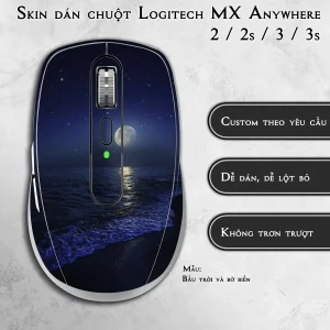 Skin dán chuột Logitech MX Anywhere mẫu Bầu trời và bờ biển