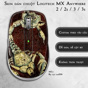 Skin dán chuột Logitech MX Anywhere mẫu Bọ cạp lsm006