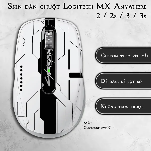 Skin dán chuột Logitech MX Anywhere mẫu Cyberpunk cyb07