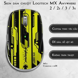 Skin dán chuột Logitech MX Anywhere mẫu Cyberpunk cyb08