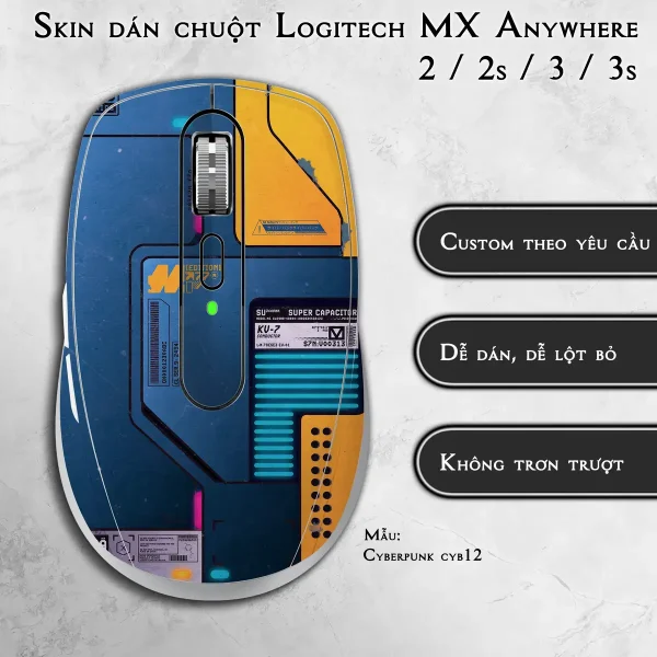 Skin dán chuột Logitech MX Anywhere mẫu Cyberpunk cyb12