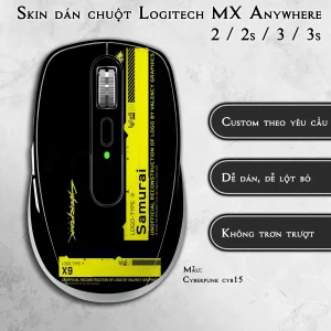 Skin dán chuột Logitech MX Anywhere mẫu Cyberpunk cyb15
