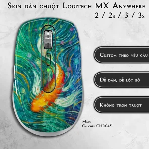 Skin dán chuột Logitech MX Anywhere mẫu Cá chép CHR045