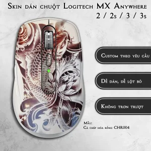Skin dán chuột Logitech MX Anywhere mẫu Cá chép hóa rồng CHR004