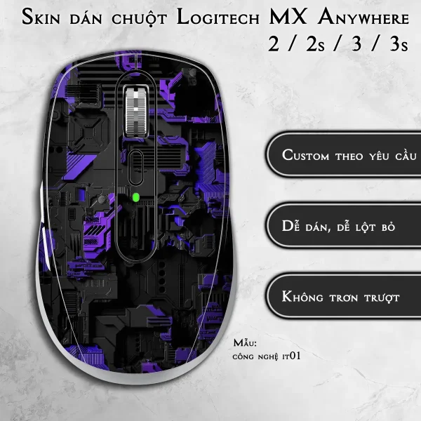 Skin dán chuột Logitech MX Anywhere mẫu công nghệ it01
