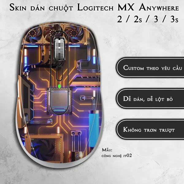 Skin dán chuột Logitech MX Anywhere mẫu công nghệ it02