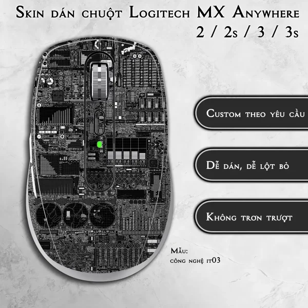 Skin dán chuột Logitech MX Anywhere mẫu công nghệ it03