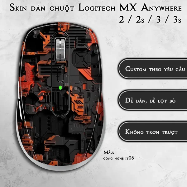 Skin dán chuột Logitech MX Anywhere mẫu công nghệ it06