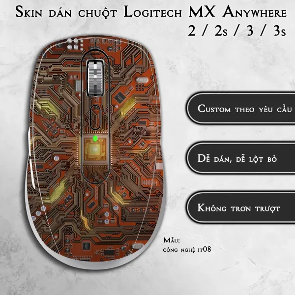 Skin dán chuột Logitech MX Anywhere mẫu công nghệ it08