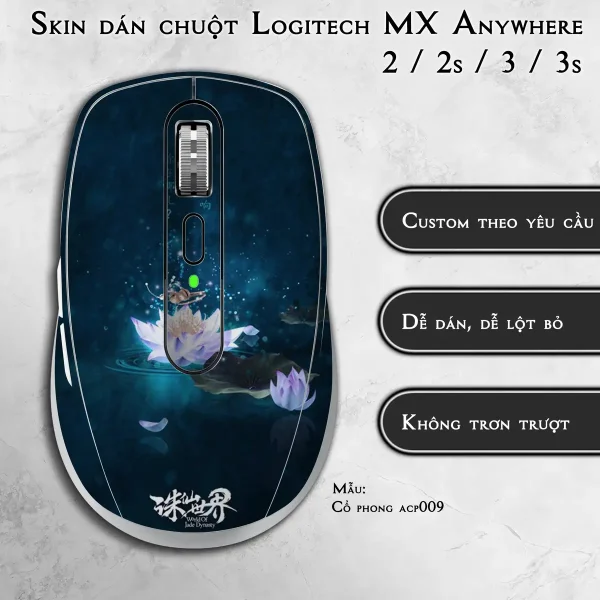 Skin dán chuột Logitech MX Anywhere mẫu Cổ phong acp009