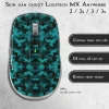 Skin dán chuột Logitech MX Anywhere mẫu da dắn xanh cyan Skin dán chuột Logitech MX Anywhere mẫu da dắn xanh cyan