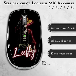 Skin dán chuột Logitech MX Anywhere mẫu Dope-Luffy