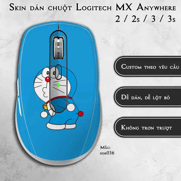 Skin dán chuột Logitech MX Anywhere mẫu dor036
