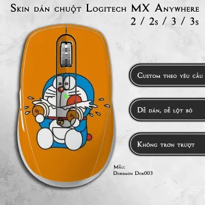 Skin dán chuột Logitech MX Anywhere mẫu Doremon Dor003