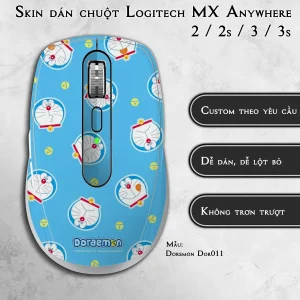 Skin dán chuột Logitech MX Anywhere mẫu Doremon Dor011