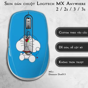 Skin dán chuột Logitech MX Anywhere mẫu Doremon Dor013