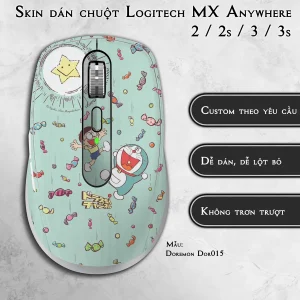 Skin dán chuột Logitech MX Anywhere mẫu Doremon Dor015