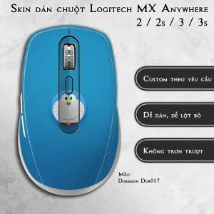 Skin dán chuột Logitech MX Anywhere mẫu Doremon Dor017