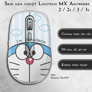 Skin dán chuột Logitech MX Anywhere mẫu Doremon Dor019