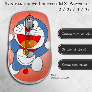 Skin dán chuột Logitech MX Anywhere mẫu Doremon Dor020