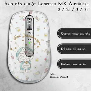 Skin dán chuột Logitech MX Anywhere mẫu Doremon Dor024