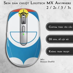 Skin dán chuột Logitech MX Anywhere mẫu Doremon Dor032