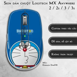 Skin dán chuột Logitech MX Anywhere mẫu Doremon Dor038