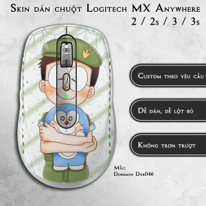 Skin dán chuột Logitech MX Anywhere mẫu Doremon Dor046
