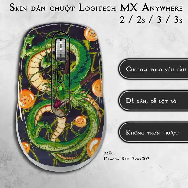 Skin dán chuột Logitech MX Anywhere mẫu Dragon Ball 7vnr003