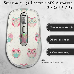 Skin dán chuột Logitech MX Anywhere mẫu Dễ thương So Cute scu010