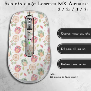 Skin dán chuột Logitech MX Anywhere mẫu Dễ thương So Cute scu015