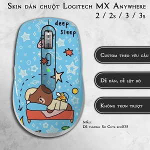 Skin dán chuột Logitech MX Anywhere mẫu Dễ thương So Cute scu035