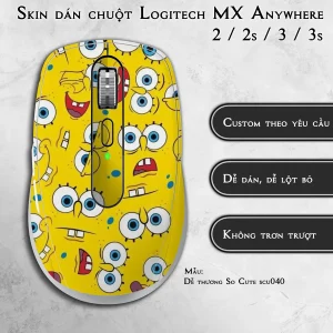 Skin dán chuột Logitech MX Anywhere mẫu Dễ thương So Cute scu040