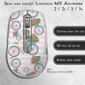 Skin dán chuột Logitech MX Anywhere mẫu Dễ thương So Cute scu042