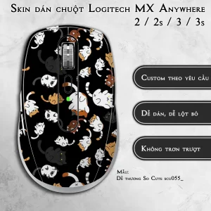 Skin dán chuột Logitech MX Anywhere mẫu Dễ thương So Cute scu055_