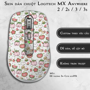 Skin dán chuột Logitech MX Anywhere mẫu Dễ thương So Cute scu056