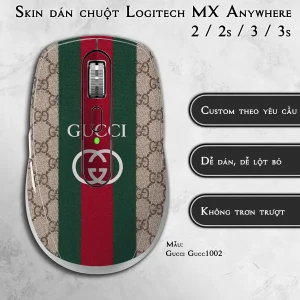 Skin dán chuột Logitech MX Anywhere mẫu Gucci Gucc1002