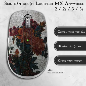 Skin dán chuột Logitech MX Anywhere mẫu Hoa cúc lsm020
