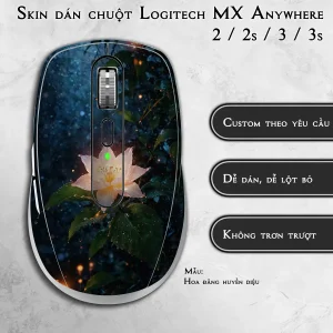 Skin dán chuột Logitech MX Anywhere mẫu Hoa đăng huyền diệu