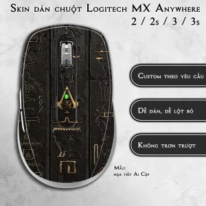 Skin dán chuột Logitech MX Anywhere mẫu họa tiết Ai Cập