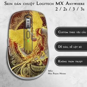 Skin dán chuột Logitech MX Anywhere mẫu Hỏa Phụng Hoàng