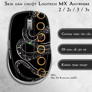 Skin dán chuột Logitech MX Anywhere mẫu Hỏa Xà Kundalini lsm021