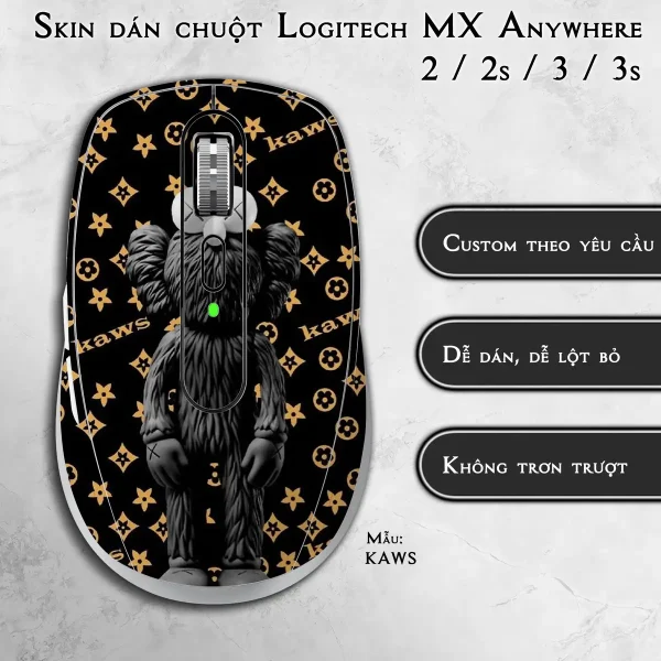 Skin dán chuột Logitech MX Anywhere mẫu KAWS