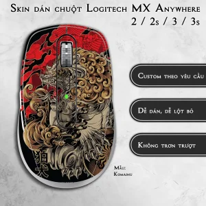 Skin dán chuột Logitech MX Anywhere mẫu Komainu