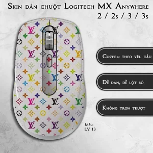 Skin dán chuột Logitech MX Anywhere mẫu LV 13