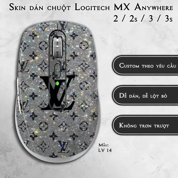 Skin dán chuột Logitech MX Anywhere mẫu LV 14