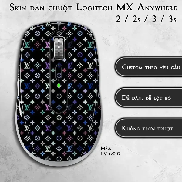 Skin dán chuột Logitech MX Anywhere mẫu LV lv007