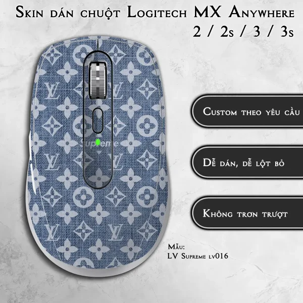 Skin dán chuột Logitech MX Anywhere mẫu LV Supreme lv016